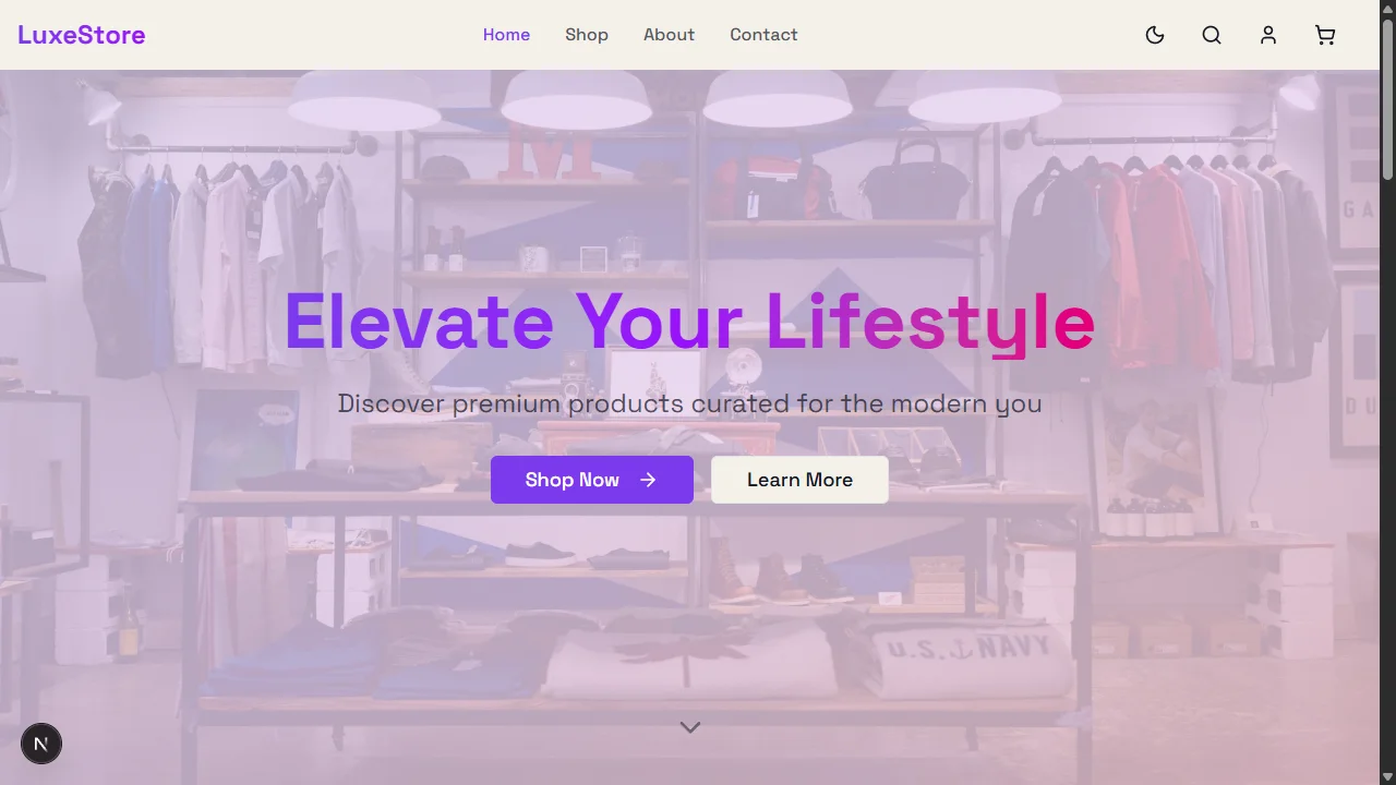LuxeStore — Premium E-Commerce